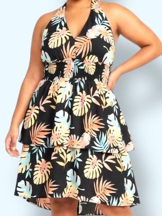 Madden Nyc Dresses & Skirts - Madden NYC Tropical Halter Dress